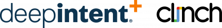 DeepIntent and Clinch Logo Lockup